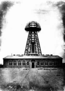 Передаточная вышка и лаборатория для Всемирной телеграфической системы. Ворденклиф, Лонг Айленд, Нью-Йорк (1904)